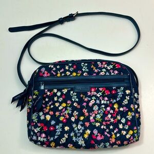 Vera Bradley Floral Crossbody Bag - Navy and Multicolor